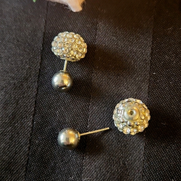 Bubble Rhinestone Earrings - Picture 5 of 5